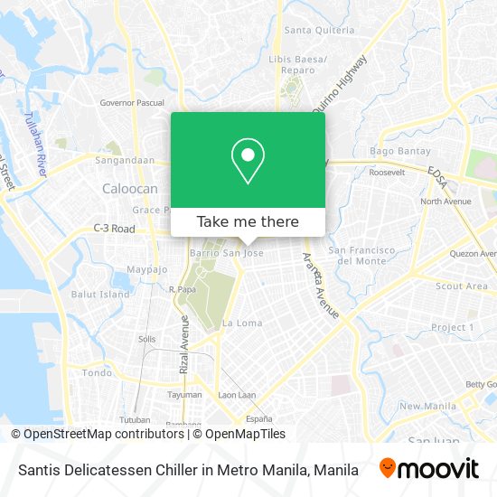Santis Delicatessen Chiller in Metro Manila map