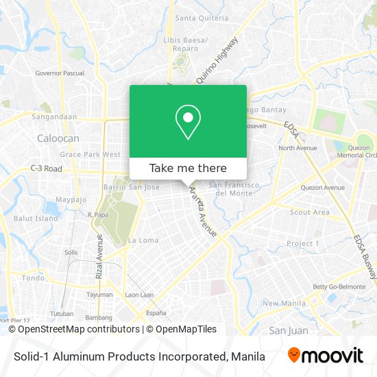 Solid-1 Aluminum Products Incorporated map