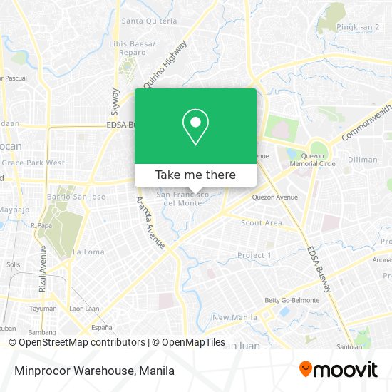 Minprocor Warehouse map