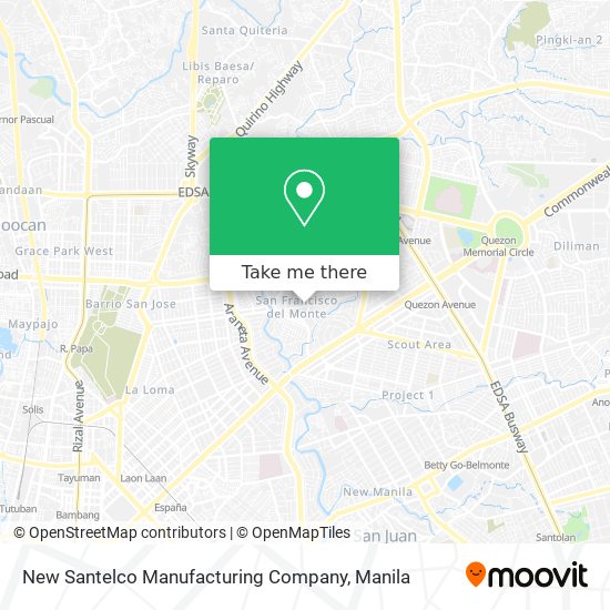 New Santelco Manufacturing Company map