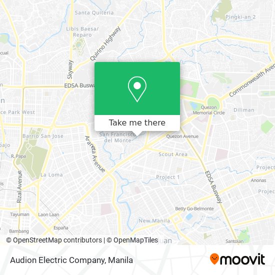 Audion Electric Company map