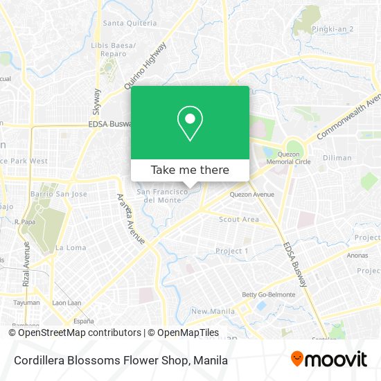 Cordillera Blossoms Flower Shop map