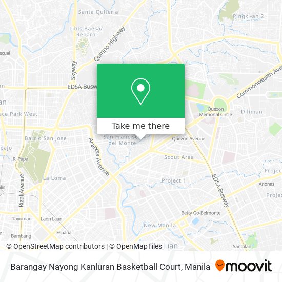 Barangay Nayong Kanluran Basketball Court map