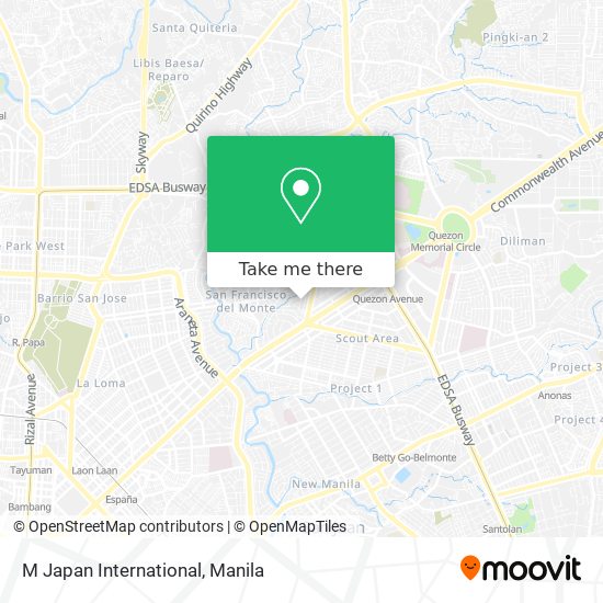 M Japan International map