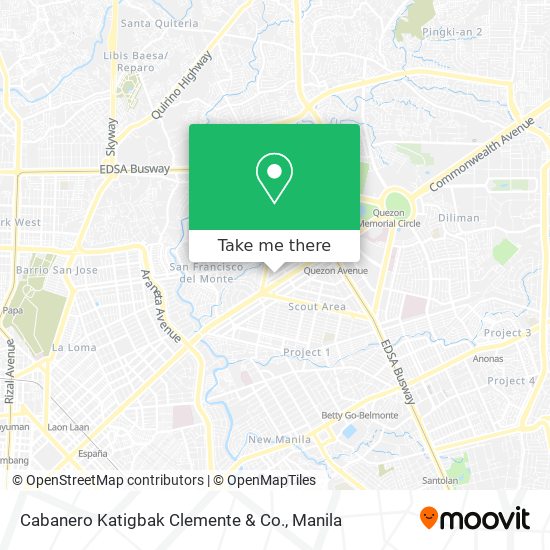 Cabanero Katigbak Clemente & Co. map
