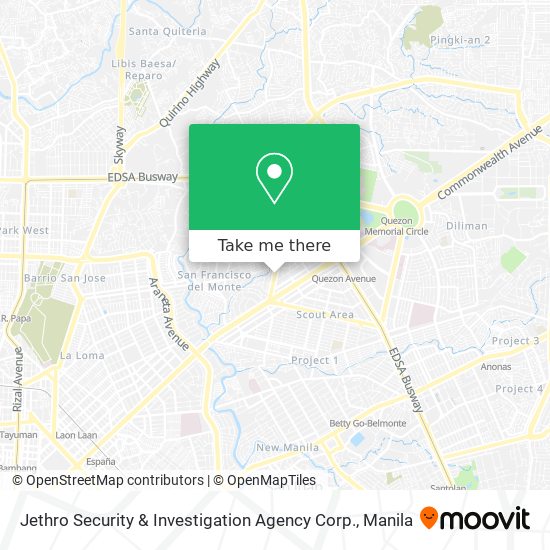 Jethro Security & Investigation Agency Corp. map