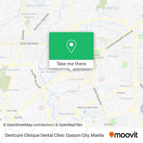 Dentcure Clinique Dental Clinic Quezon City map