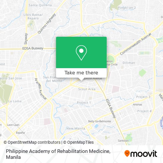 Philippine Academy of Rehabilitation Medicine map