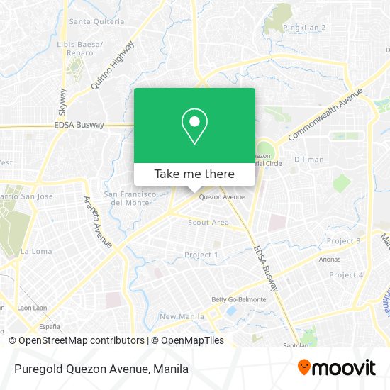 Puregold Quezon Avenue map