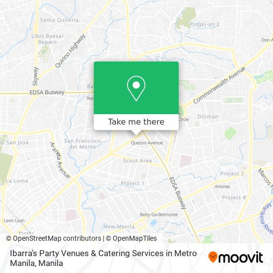 Ibarra's Party Venues & Catering Services in Metro Manila map