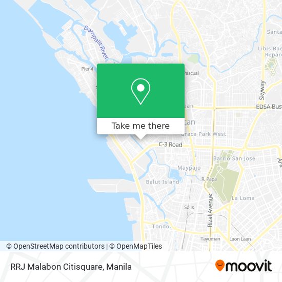 RRJ Malabon Citisquare map