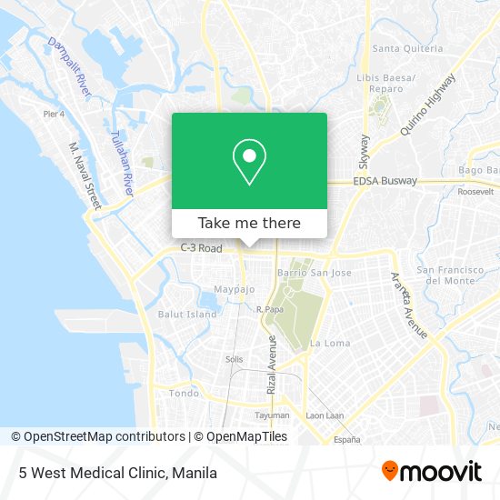 5 West Medical Clinic map