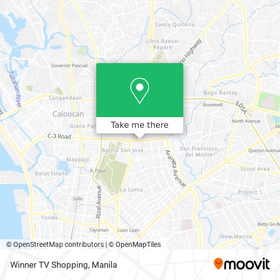 Winner TV Shopping map