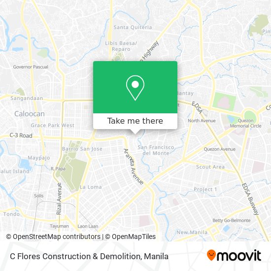 C Flores Construction & Demolition map