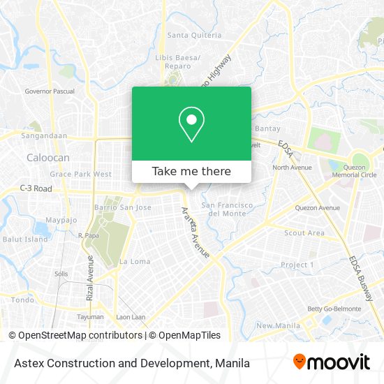Astex Construction and Development map