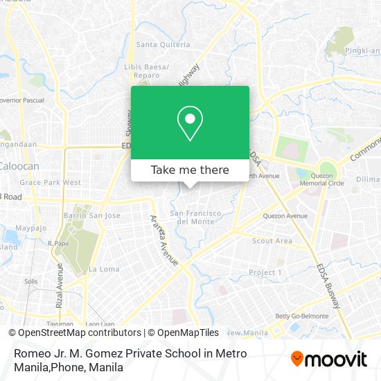 Romeo Jr. M. Gomez Private School in Metro Manila,Phone map