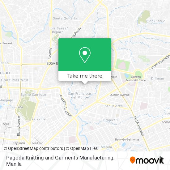 Pagoda Knitting and Garments Manufacturing map