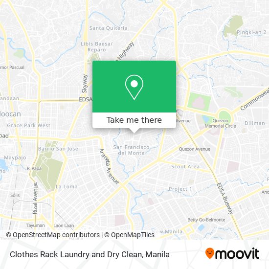 Clothes Rack Laundry and Dry Clean map