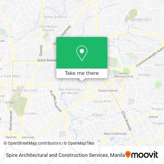 Spire Architectural and Construction Services map