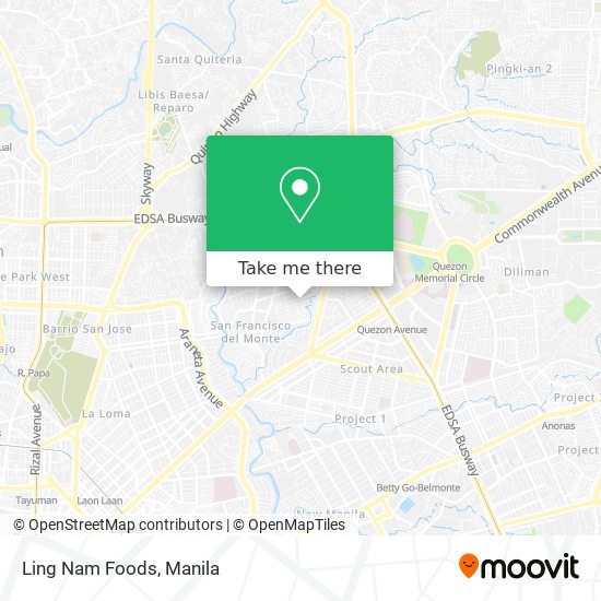 Ling Nam Foods map