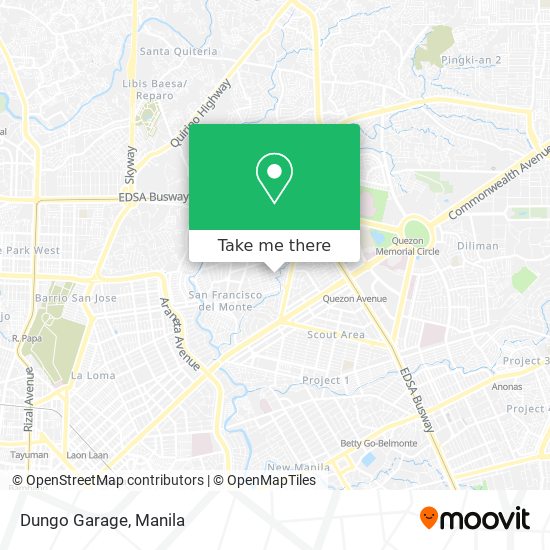 Dungo Garage map