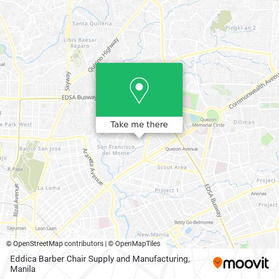 Eddica Barber Chair Supply and Manufacturing map