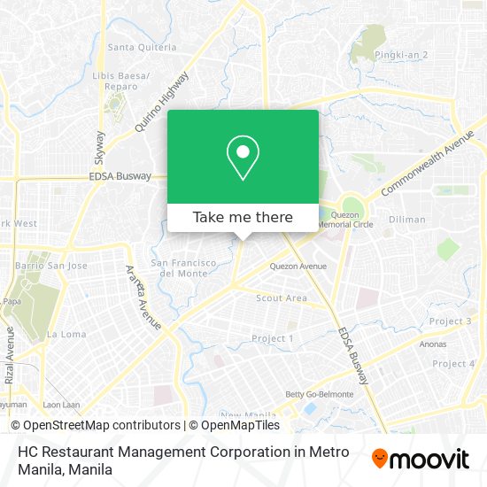 HC Restaurant Management Corporation in Metro Manila map