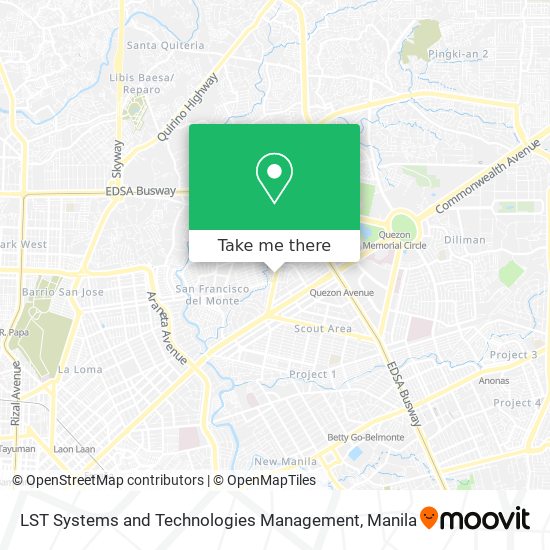 LST Systems and Technologies Management map