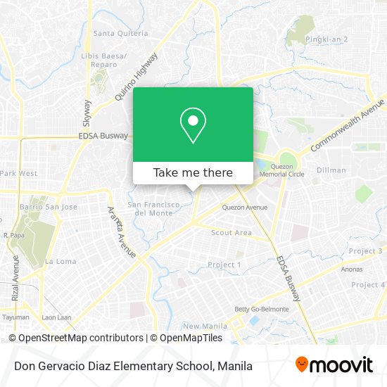 Don Gervacio Diaz Elementary School map