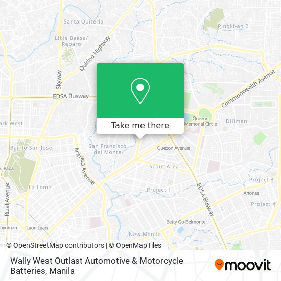 Wally West Outlast Automotive & Motorcycle Batteries map