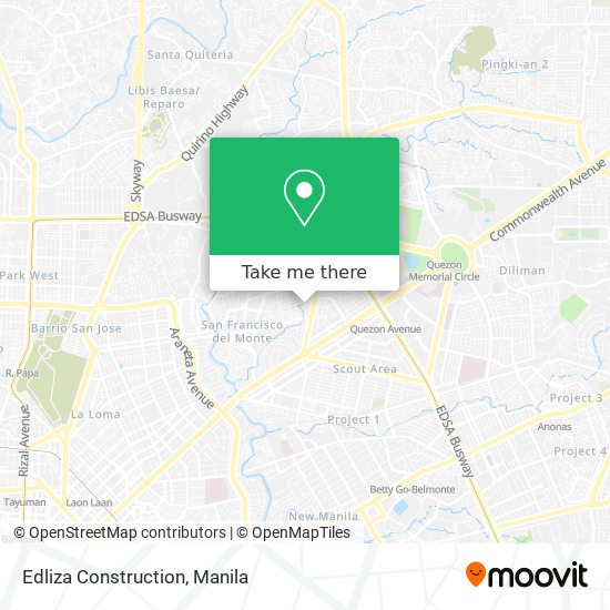 Edliza Construction map