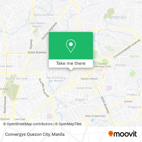 Convergys Quezon City map