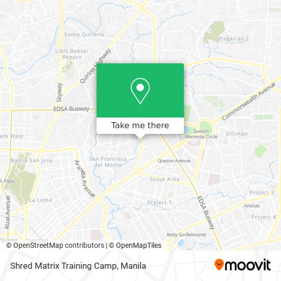 Shred Matrix Training Camp map