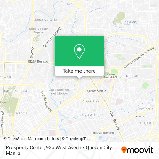 Prosperity Center, 92a West Avenue, Quezon City map