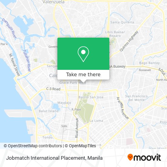 Jobmatch International Placement map