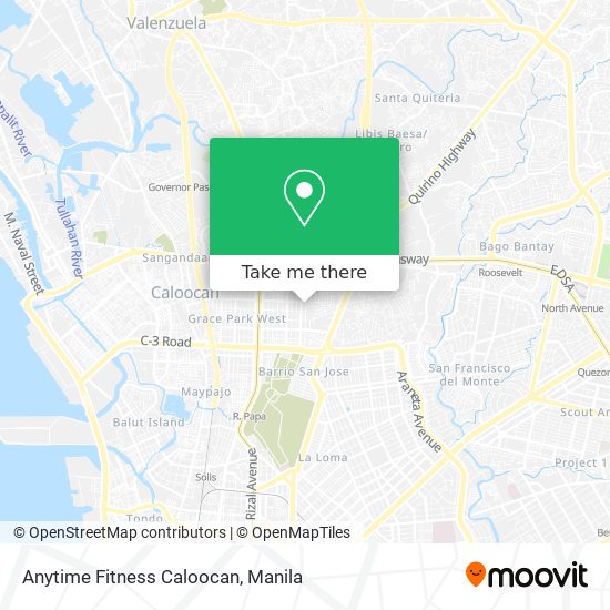 Anytime Fitness Caloocan map