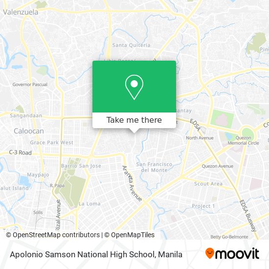 Apolonio Samson National High School map