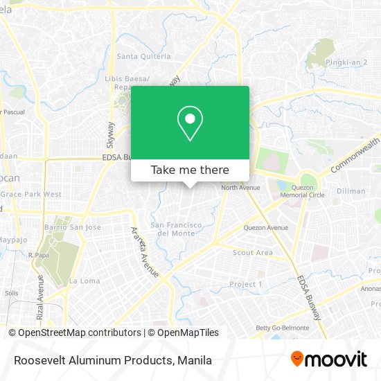 Roosevelt Aluminum Products map