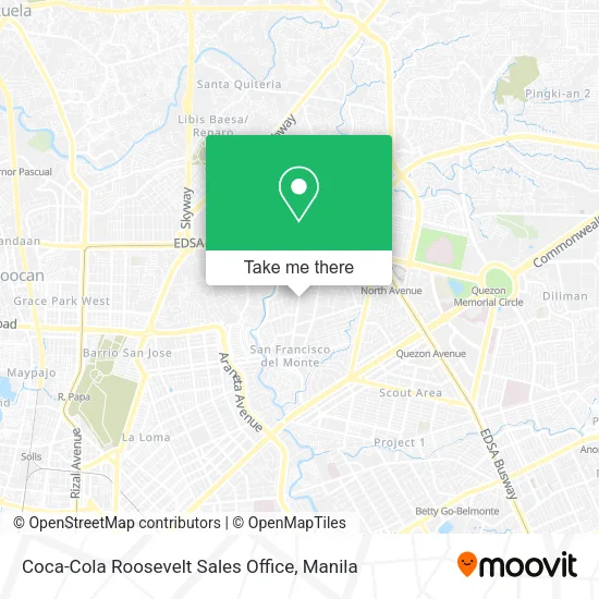 Coca-Cola Roosevelt Sales Office map
