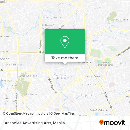 Anapolee Advertising Arts map