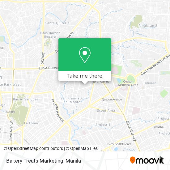 Bakery Treats Marketing map