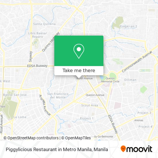 Piggylicious Restaurant in Metro Manila map