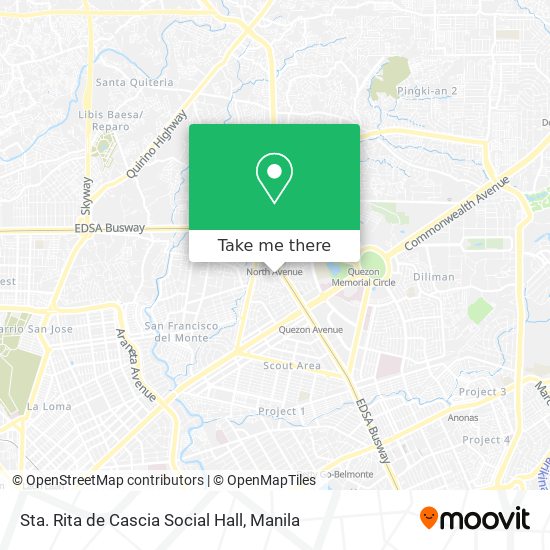 Sta. Rita de Cascia Social Hall map