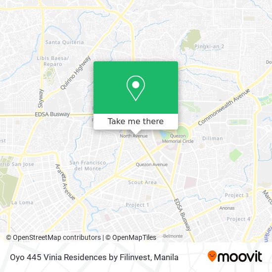 Oyo 445 Vinia Residences by Filinvest map