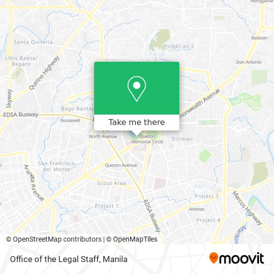 Office of the Legal Staff map