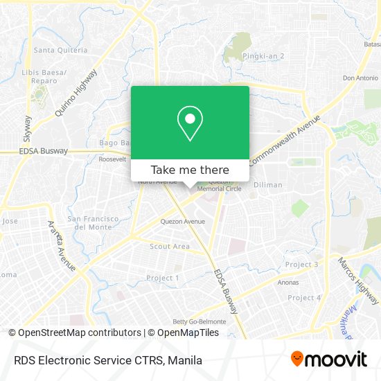 RDS Electronic Service CTRS map