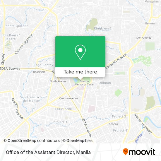 Office of the Assistant Director map