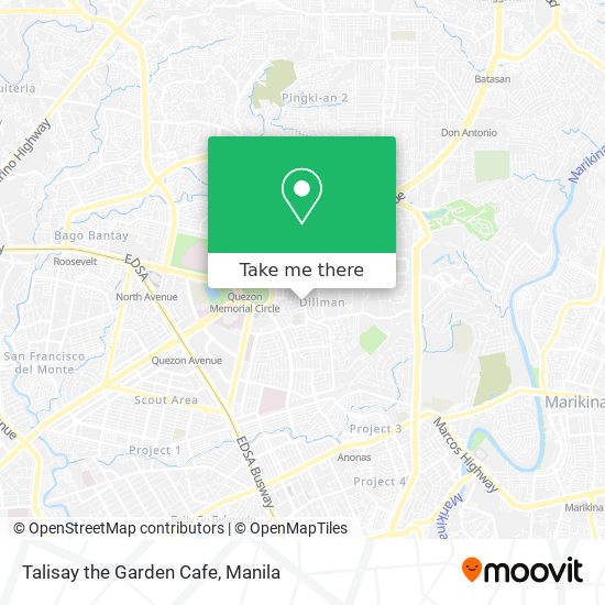 Talisay the Garden Cafe map