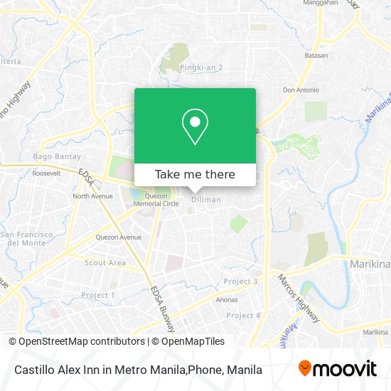 Castillo Alex Inn in Metro Manila,Phone map