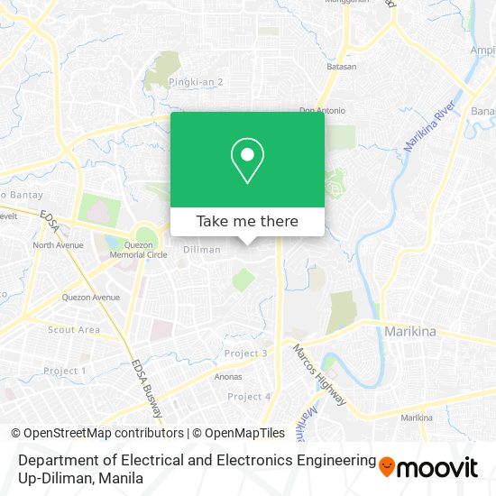 Department of Electrical and Electronics Engineering Up-Diliman map